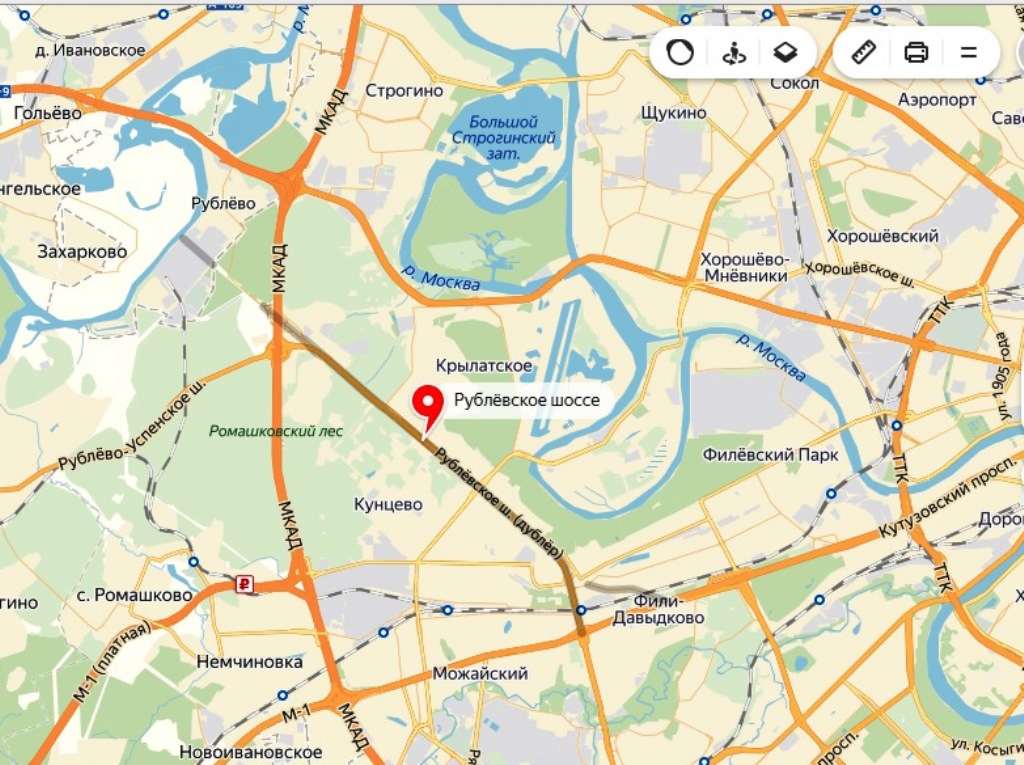 Доехать до м строгино. Рублевское шоссе на карте Москвы. МКАД Рублевское шоссе карта. Рублёвка в Москве на карте. Карта района Строгино.