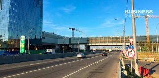 Строительство станции метро Сколково