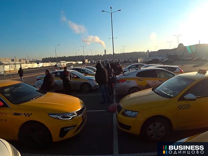 Забастовка водителей Яндекс.Такси в г.Пушкино