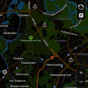 Месторасположение постов ГИБДД, контролирующих въезд в Москву