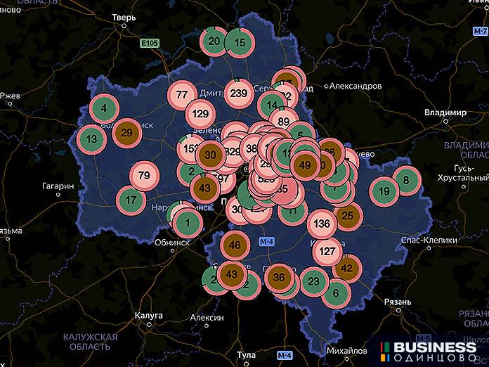 Карта по заболевшим коронавирусом Карта по заболевшим коронавирусом