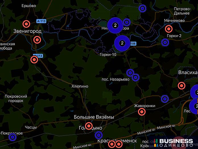 Карта заболевших коронавирусом