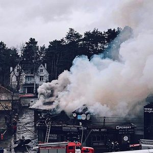 Пожар в Жуковке