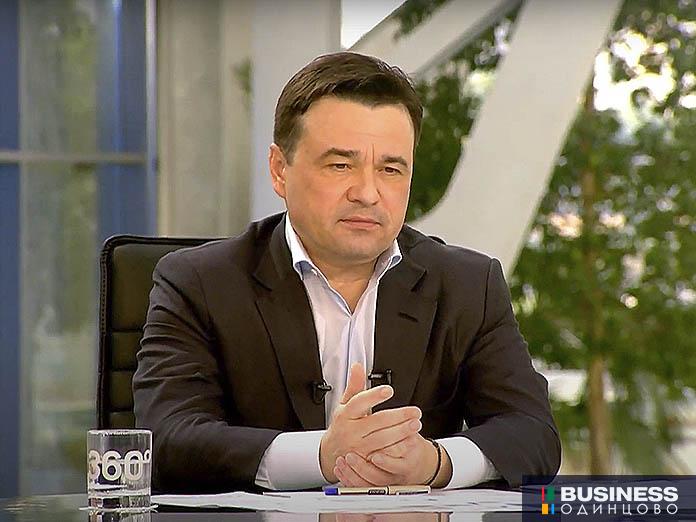 Андрей Воробьев в эфире телеканала  Андрей Воробьев в эфире телеканала