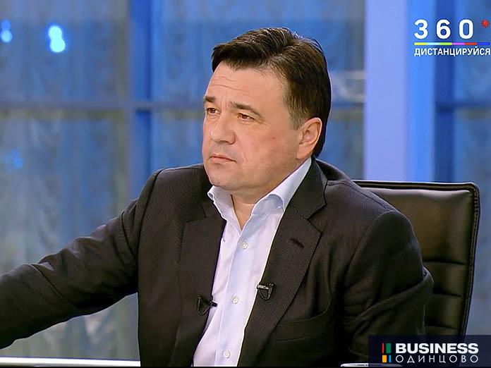 Андрей Воробьев в эфире телеканала 