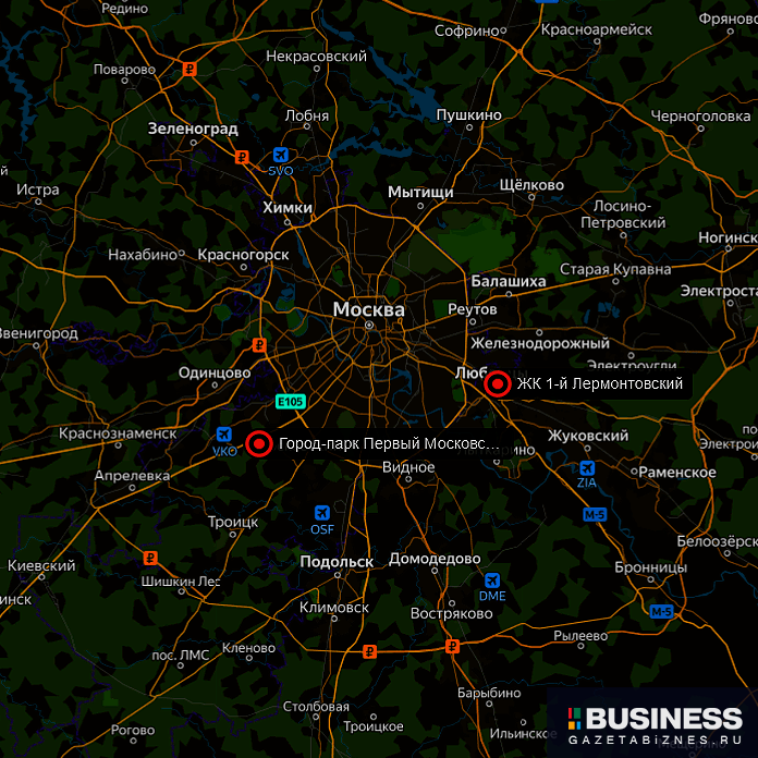ЖК «1-й Лермонтовский» и «Первый Московский» ЖК «1-й Лермонтовский» и «Первый Московский»