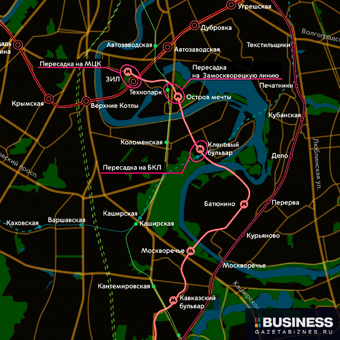 Проект планировки первого участка Бирюлёвской линии метро Проект планировки первого участка Бирюлёвской линии метро