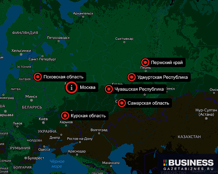 Ограничения в Чувашии, Удмуртии, Пермском крае, Самарской, Курской и Псковской областях, а также ситуация в Москве Ограничения в Чувашии, Удмуртии, Пермском крае, Самарской, Курской и Псковской областях, а также ситуация в Москве