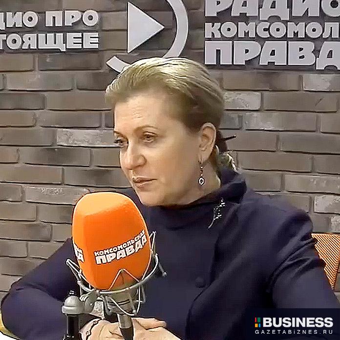 Анна Попова в эфире радио Комсомольская Правда