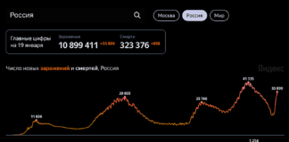 Коронавирус: статистика по России на 19 января 2022 г.
