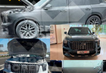 Сгоревшие автомобили GAC GS8