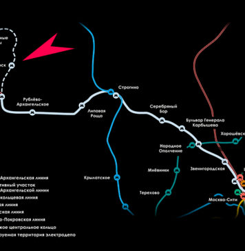 Станция метро Красногорск на проекте Рублево-Архангельской ветки метро
