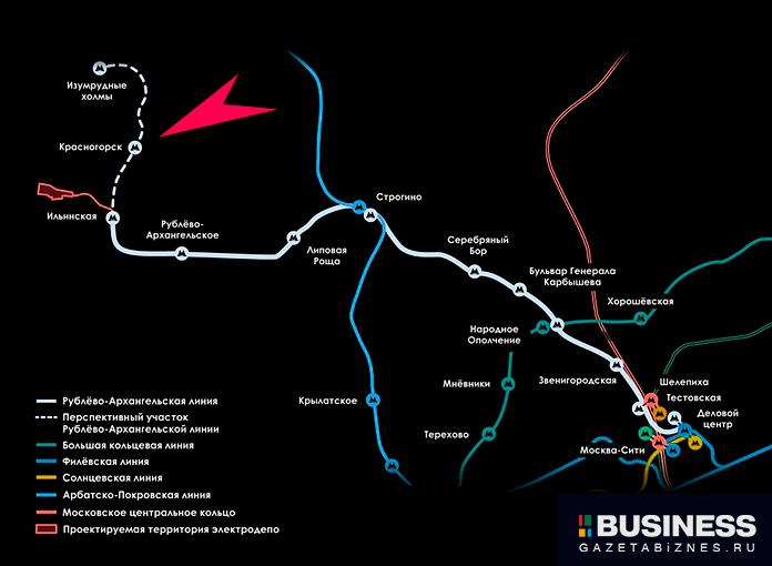 Станция метро Красногорск на проекте Рублево-Архангельской ветки метро Станция метро Красногорск на проекте Рублево-Архангельской ветки метро
