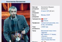 Кто такой Константин Богомолов по данным из Википедии